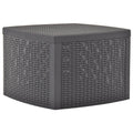 vidaXL Stolik boczny, mokka, 54x54x36,5 cm, plastikowy