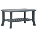 vidaXL Stolik kawowy, zielony, 90x60x46 cm, plastikowy
