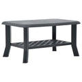 vidaXL Stolik kawowy, antracytowy, 90x60x46 cm, plastikowy