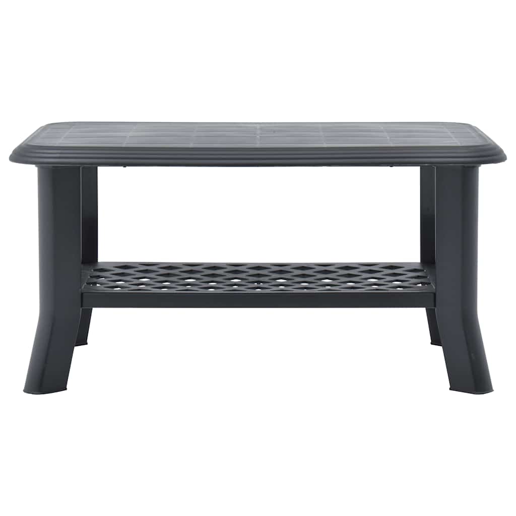 vidaXL Stolik kawowy, antracytowy, 90x60x46 cm, plastikowy