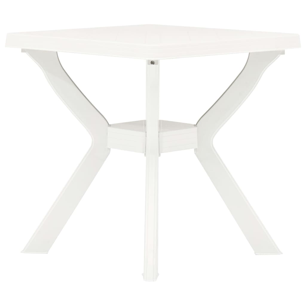 vidaXL Stolik bistro, biały, 70x70x72 cm, plastikowy