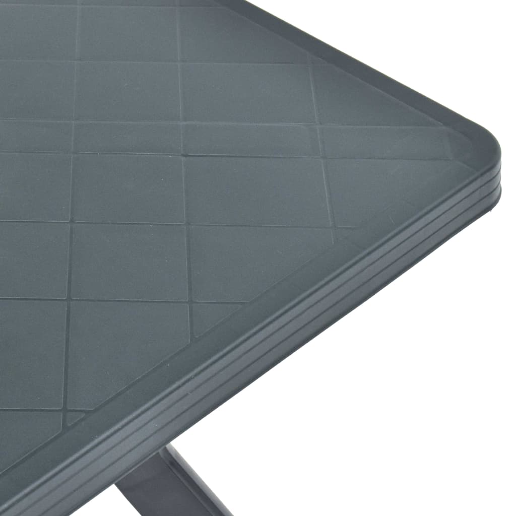 vidaXL Stolik bistro, antracytowy, 70x70x72 cm, plastikowy