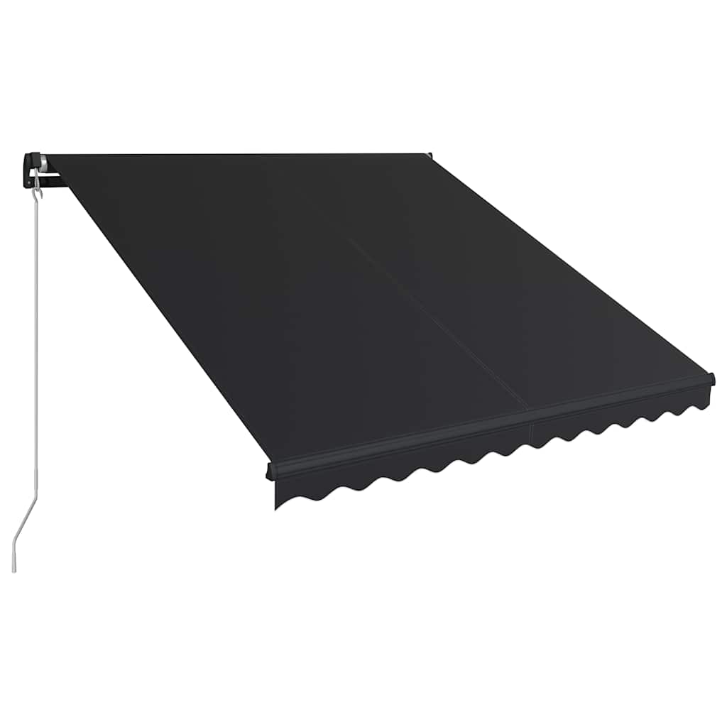 vidaXL Ręcznie zwijana markiza, 350 x 250 cm, antracytowa
