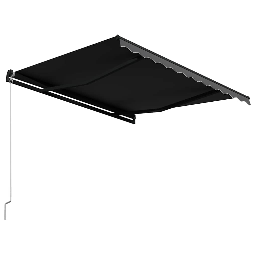 vidaXL Ręcznie zwijana markiza, 350 x 250 cm, antracytowa