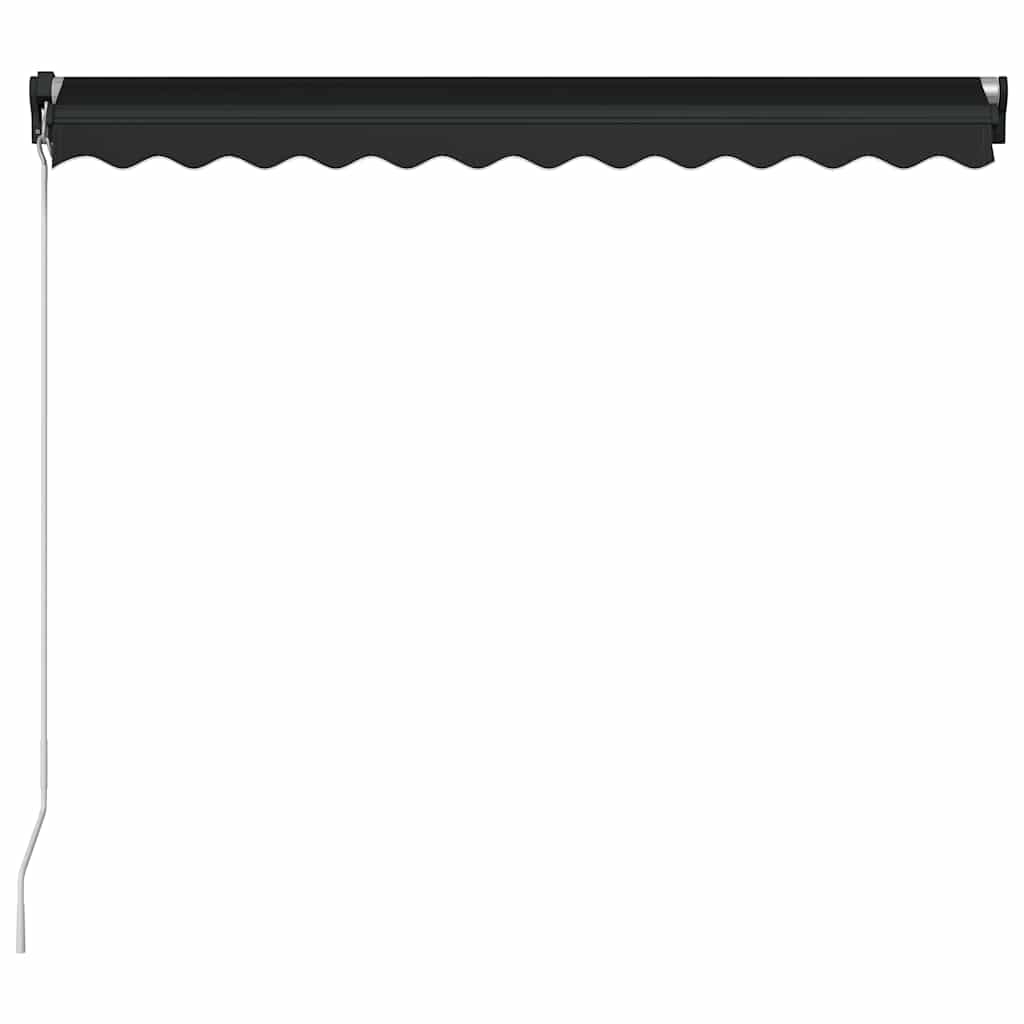vidaXL Ręcznie zwijana markiza z LED, 300 x 250 cm, antracytowa