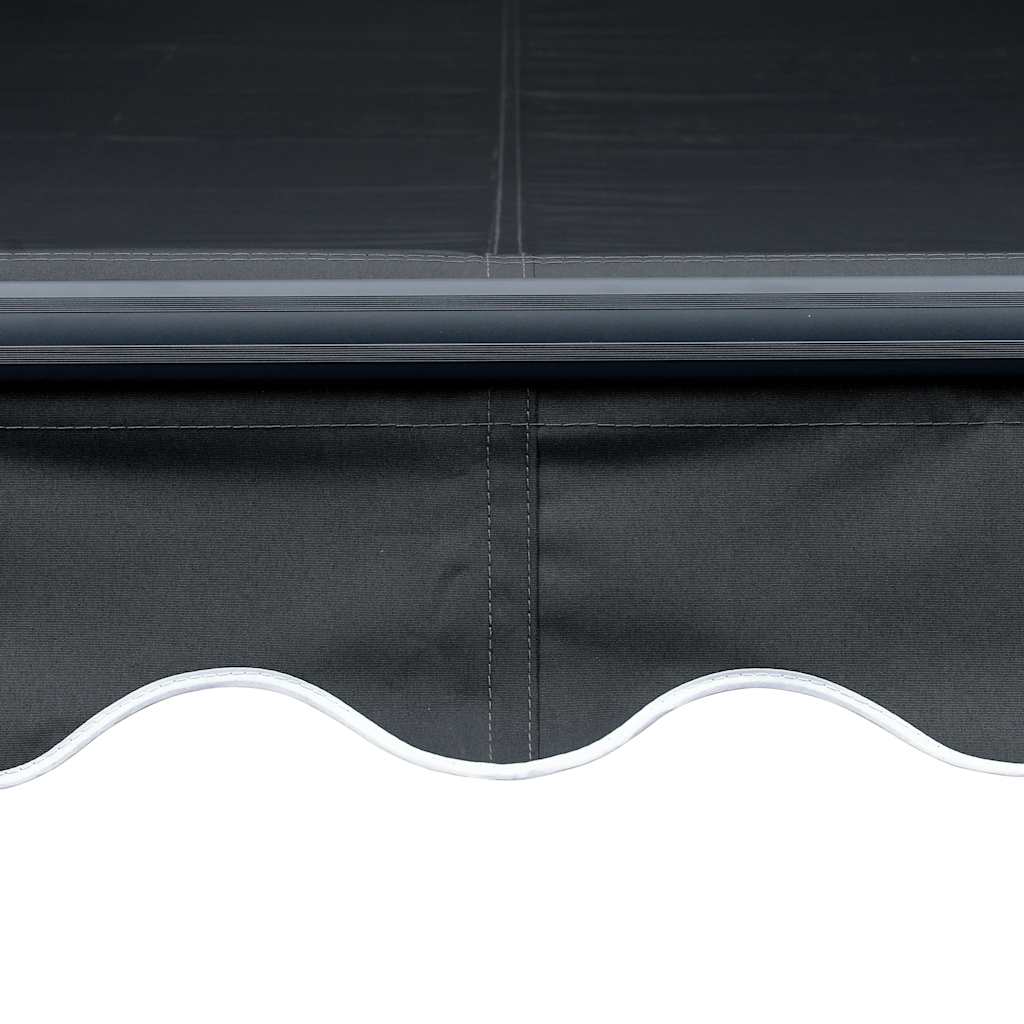 vidaXL Ręcznie zwijana markiza z LED, 300 x 250 cm, antracytowa