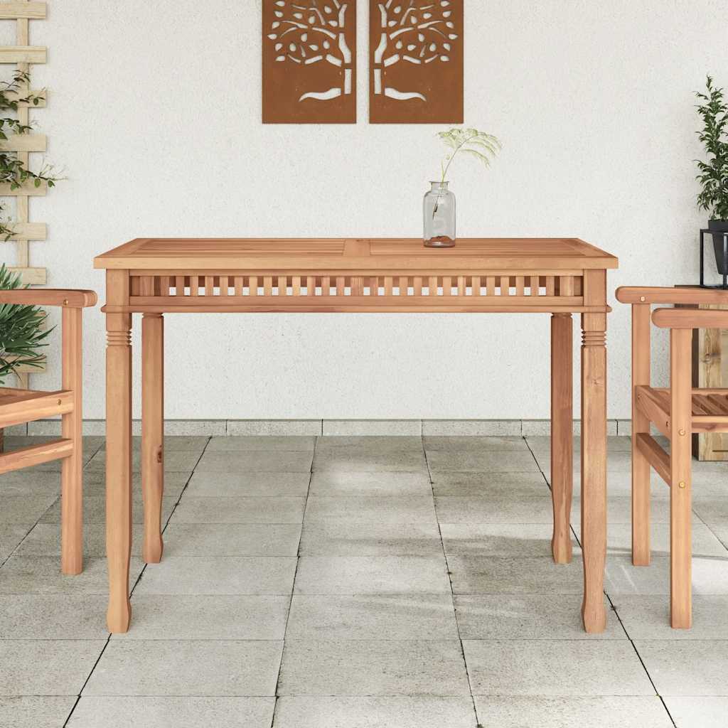 vidaXL Stół ogrodowy, 120x65x80 cm, lite drewno tekowe