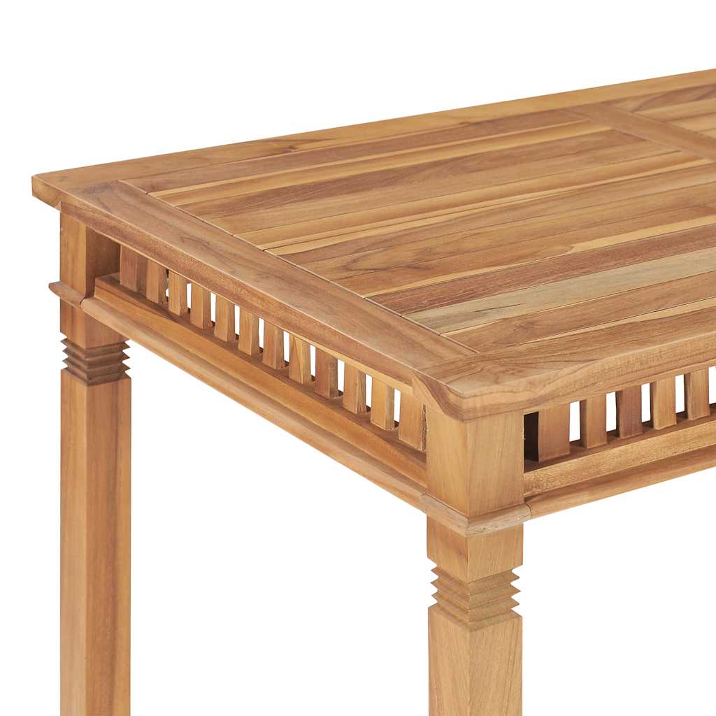 vidaXL Stół ogrodowy, 120x65x80 cm, lite drewno tekowe