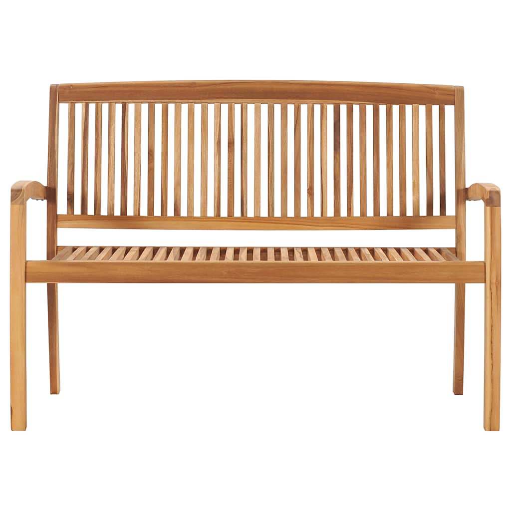 vidaXL 2-osobowa ławka ogrodowa, 120 cm, lite drewno tekowe