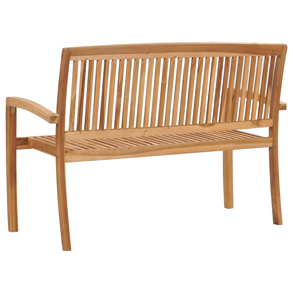 vidaXL 2-osobowa ławka ogrodowa, 120 cm, lite drewno tekowe
