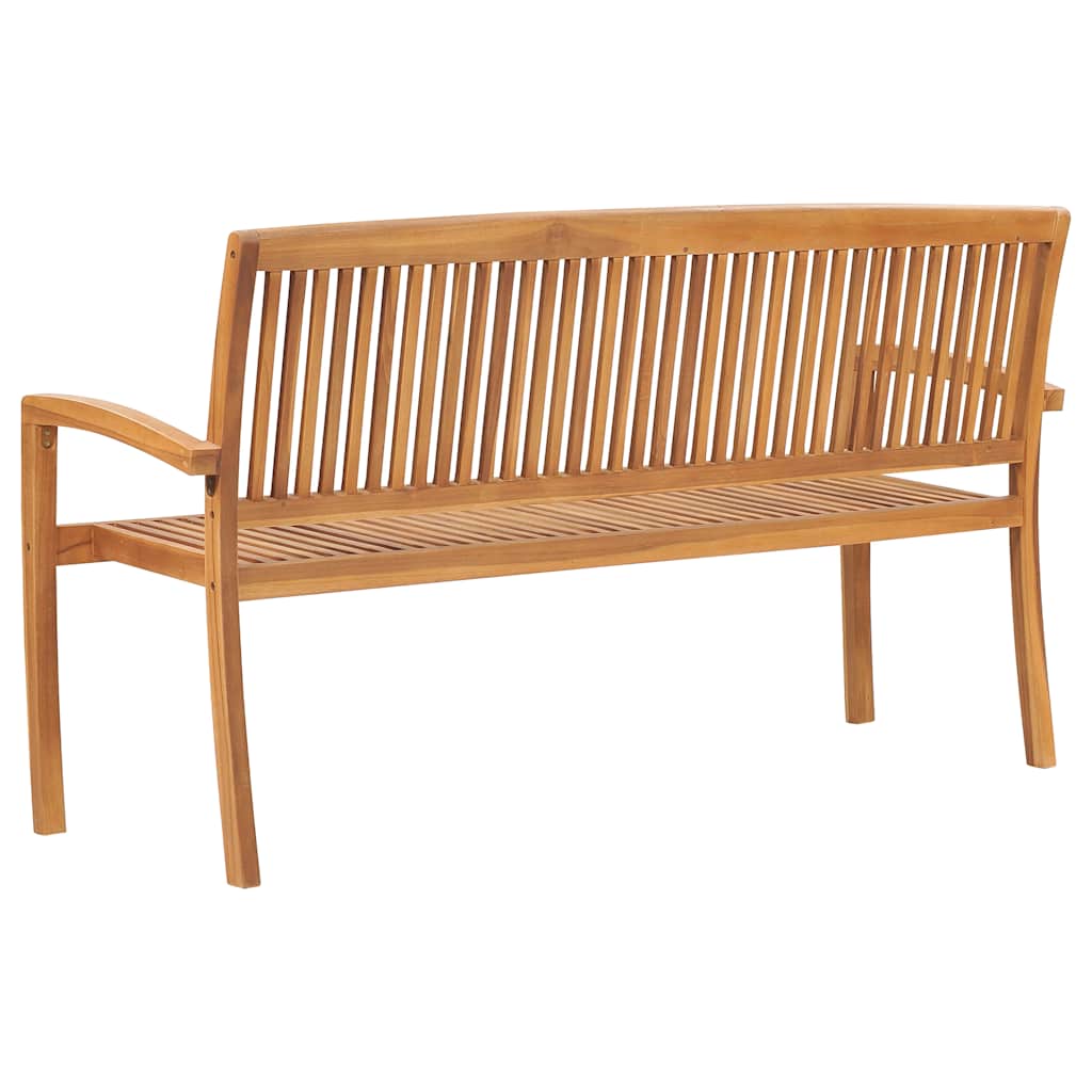 vidaXL 3-osobowa ławka ogrodowa, 159 cm, lite drewno tekowe