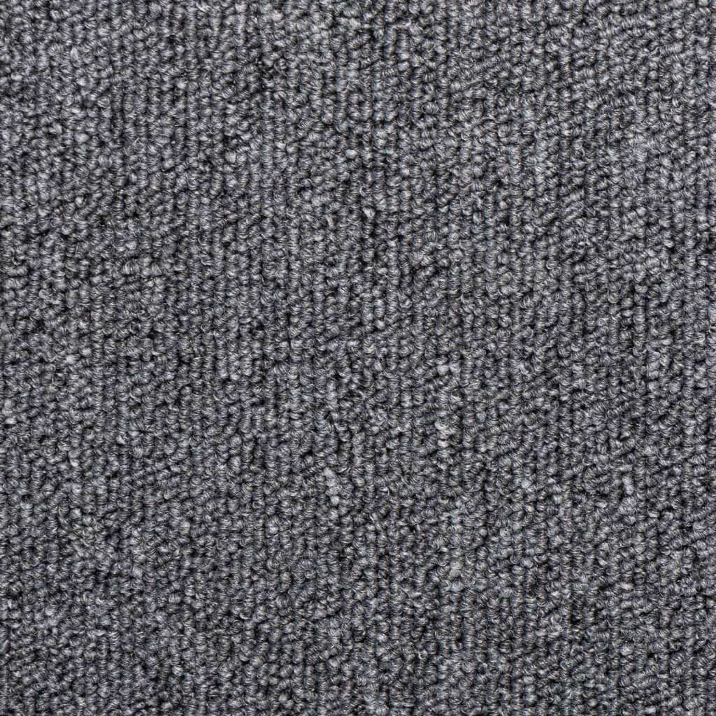 vidaXL Maty na schody 15 szt. 65x21x4 cm Ciemnoszary prostokątny brzeg