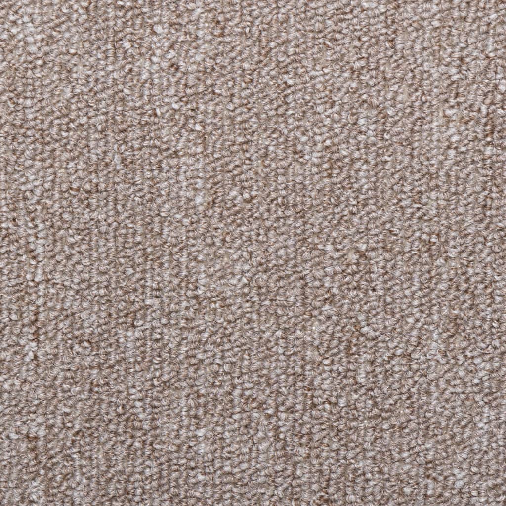 vidaXL Maty na schody 15 szt. 65x21x4 cm Jasnobrązowe, prostokątne krawędzie