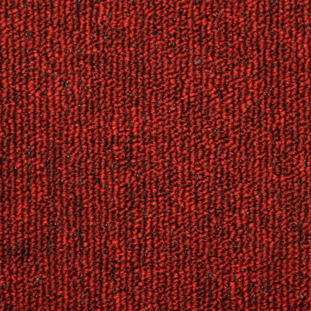 vidaXL Maty na schody 15 szt. 65x21x4 cm Czerwone prostokątne krawędzie