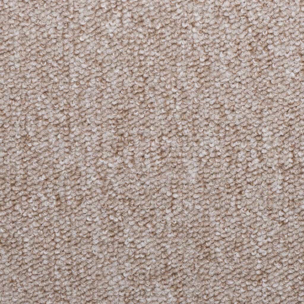 vidaXL Maty na schody 15 szt. 65x21x4 cm Taupe Rectangular Edge