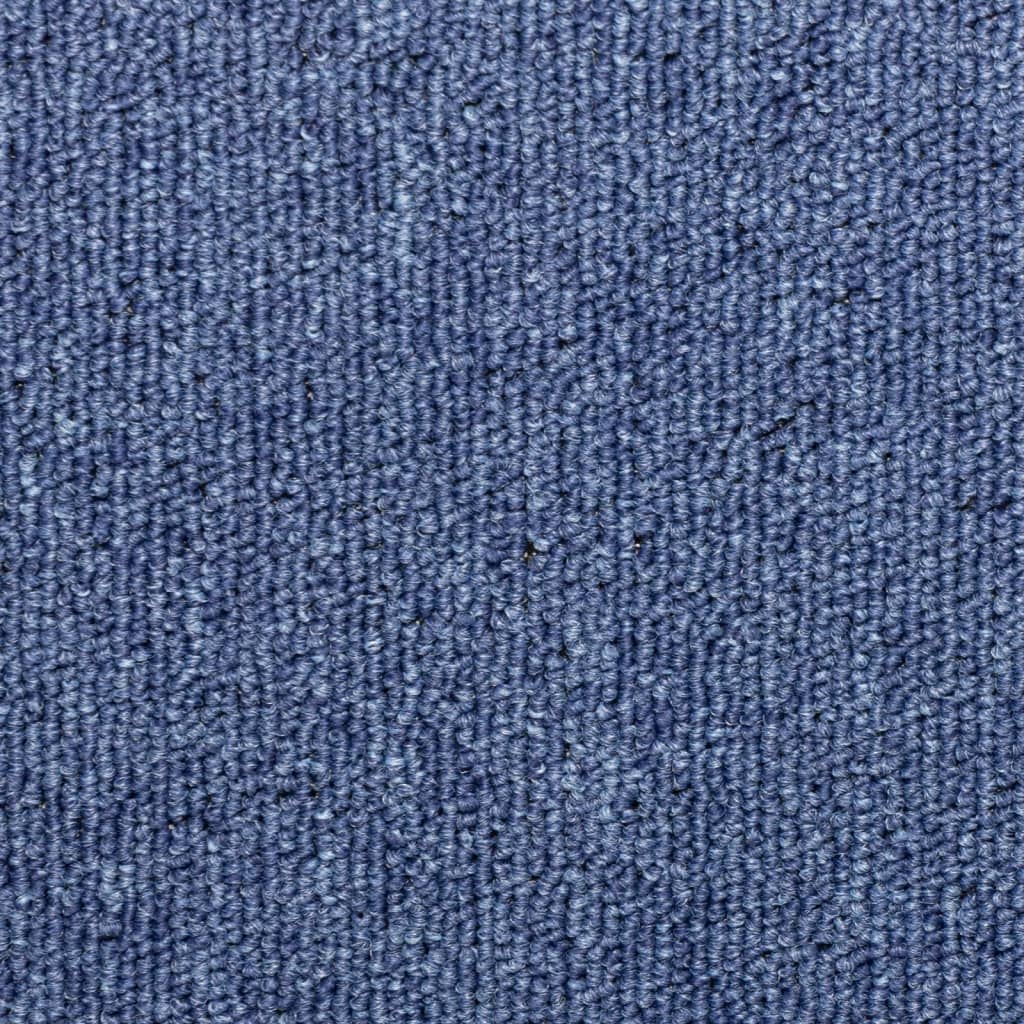 vidaXL Maty na schody 15 szt. 65x21x4 cm Niebieskie prostokątne krawędzie