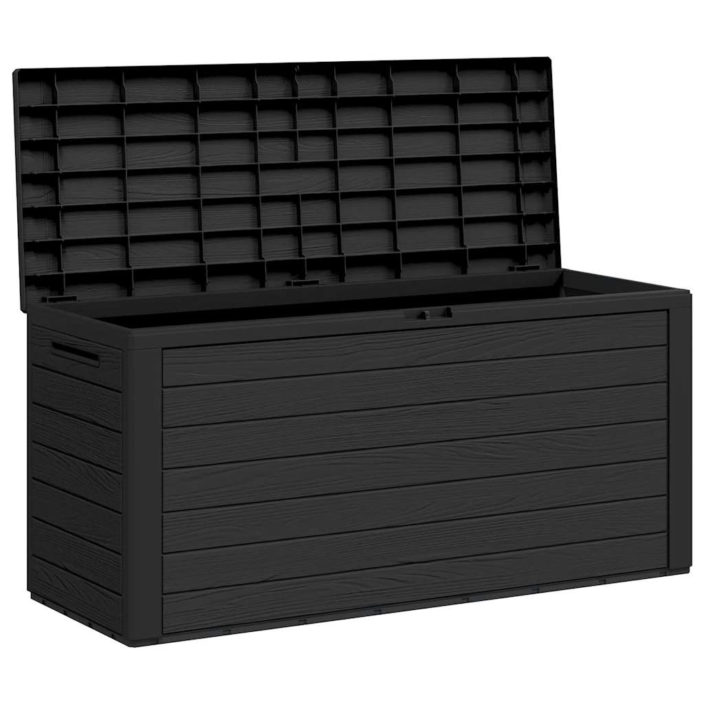 vidaXL Skrzynia ogrodowa, antracytowa, 116 x 44 x 55 cm