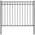 vidaXL Ogrodzenie ogrodowe ASSEN stalowe 1,7x1 m czarne