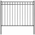 vidaXL Ogrodzenie ogrodowe ASSEN stalowe 1,7x1,2 m czarne