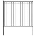 vidaXL Ogrodzenie ogrodowe ASSEN stalowe 1,7x1,5 m czarne
