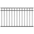 vidaXL Panel ogrodzeniowy ASSEN stalowy 1,7x0,8 m czarny