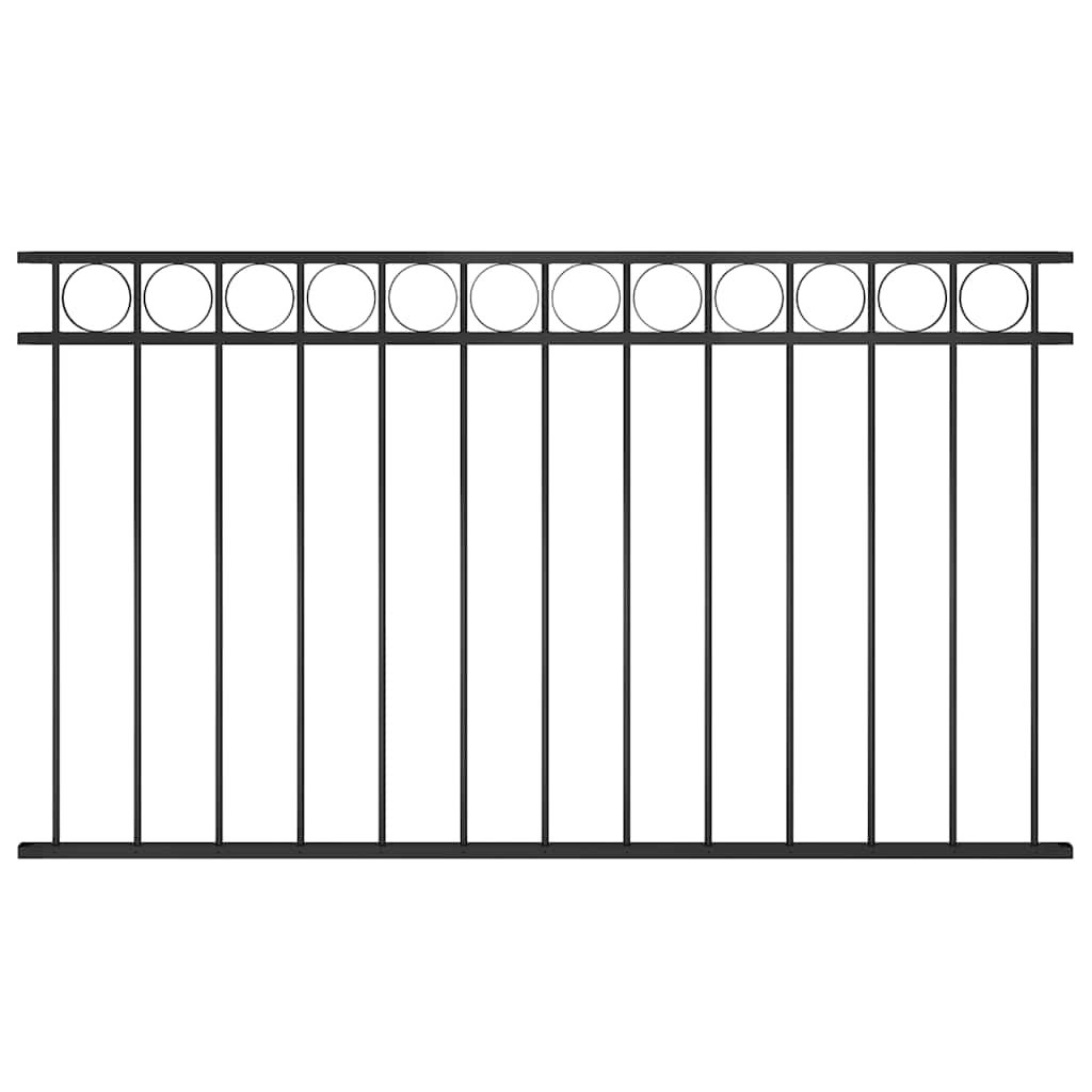 vidaXL Panel ogrodzeniowy ASSEN stalowy 1,7x0,8 m czarny