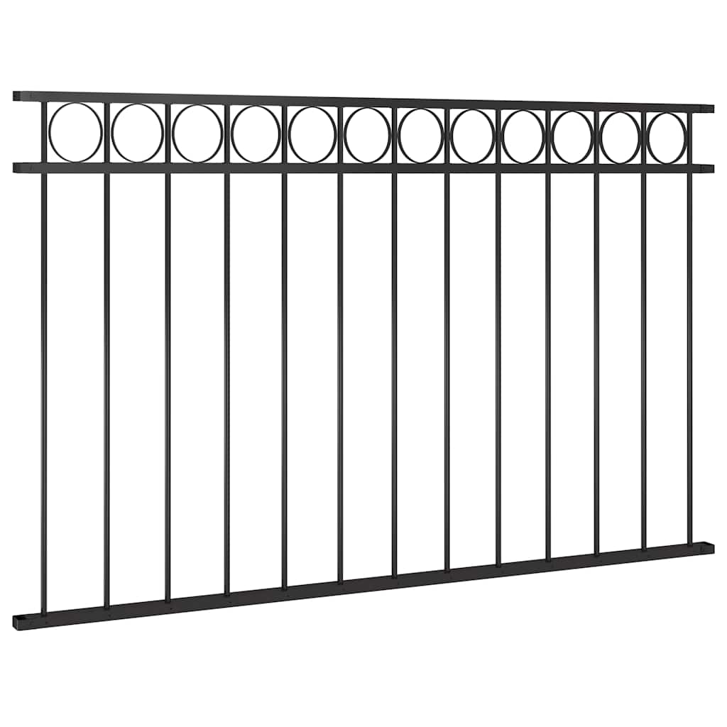vidaXL Panel ogrodzeniowy ASSEN stalowy 1,7x0,8 m czarny