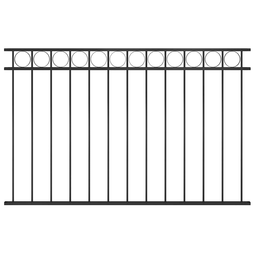 vidaXL Panel ogrodzeniowy ASSEN stalowy 1,7x1 m czarny