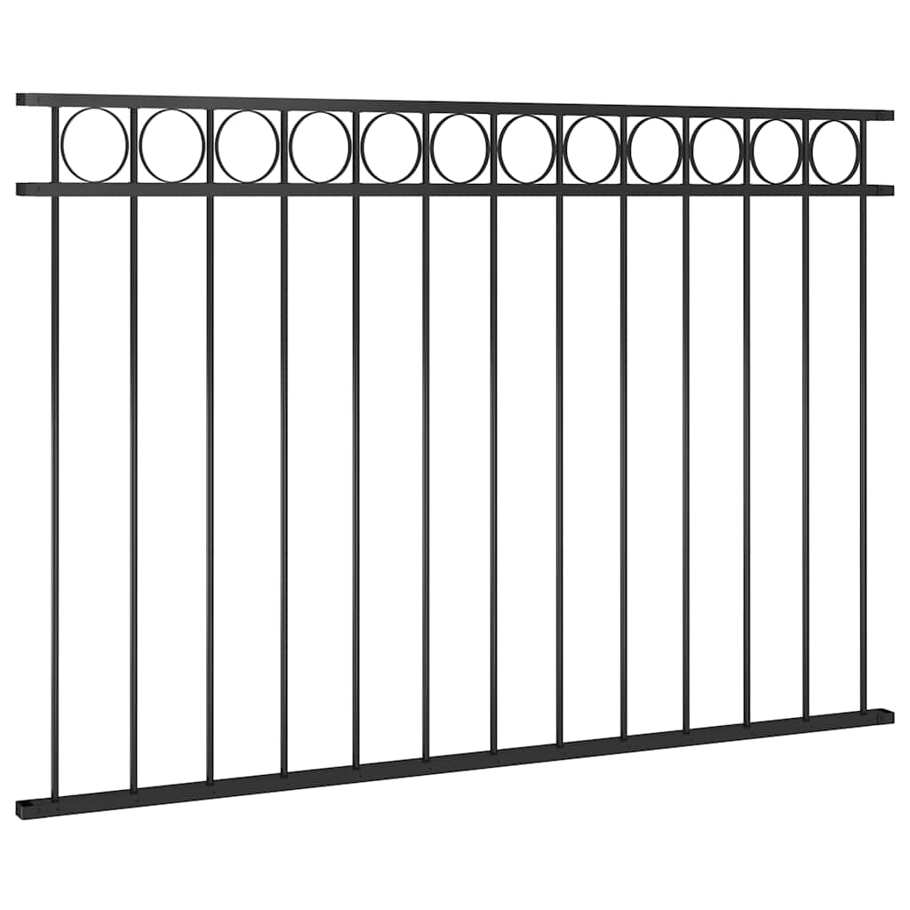 vidaXL Panel ogrodzeniowy ASSEN stalowy 1,7x1 m czarny