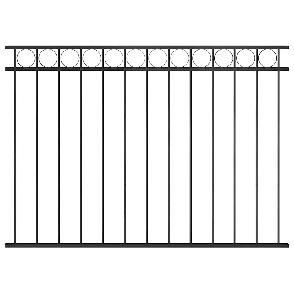 vidaXL Panel ogrodzeniowy ASSEN stalowy 1,7x1,2 m czarny