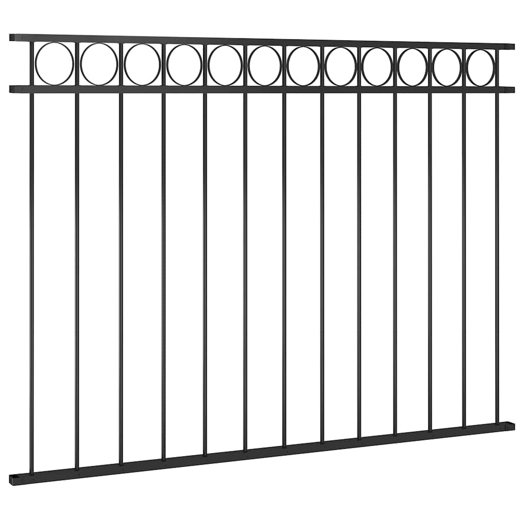 vidaXL Panel ogrodzeniowy ASSEN stalowy 1,7x1,2 m czarny