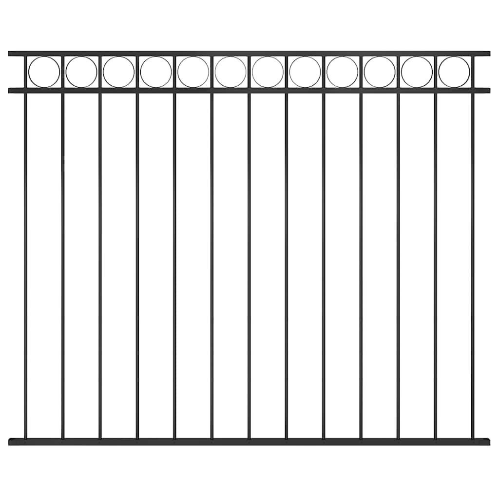 vidaXL Panel ogrodzeniowy ASSEN stalowy 1,7x1,5 m czarny