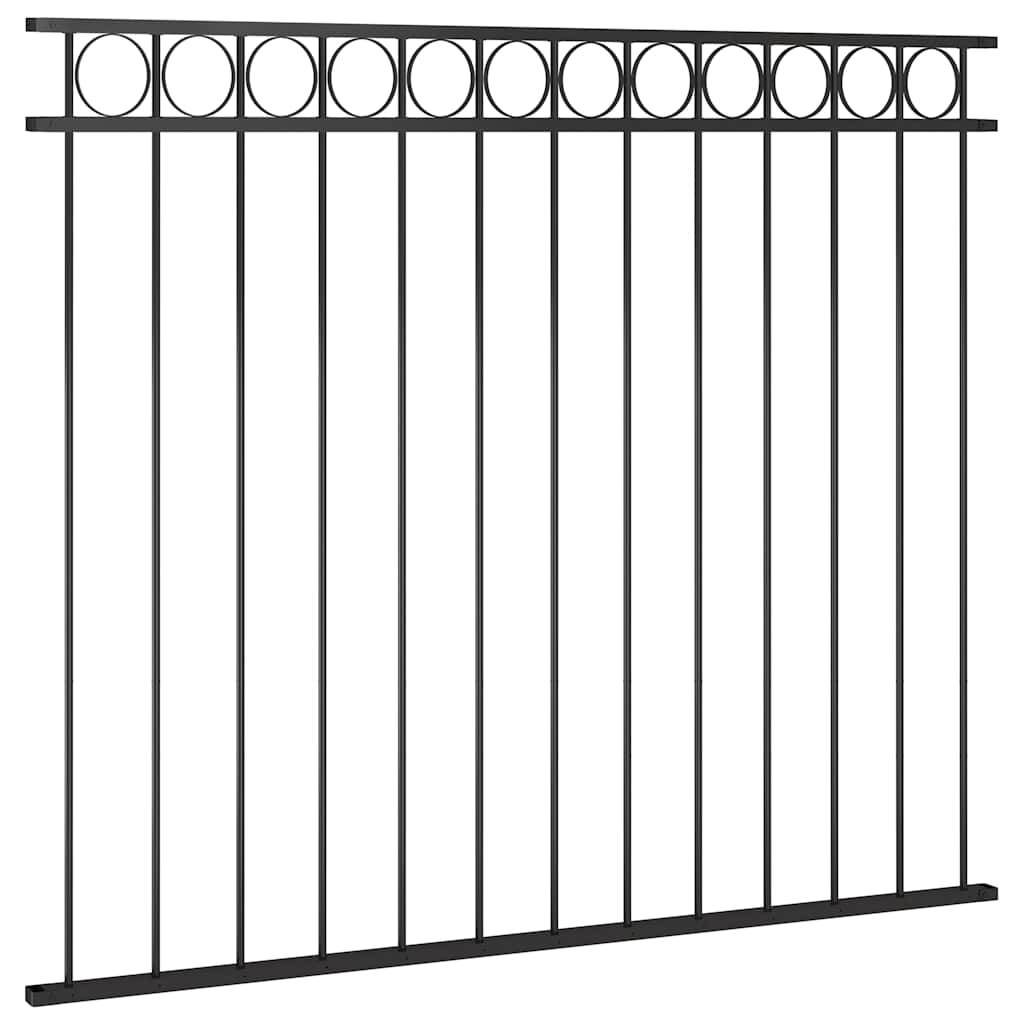 vidaXL Panel ogrodzeniowy ASSEN stalowy 1,7x1,5 m czarny