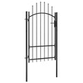 vidaXL Brama ogrodowa Woerden, stal, 1x1,7 m, czarna