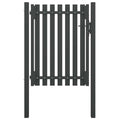 vidaXL Brama ogrodowa stalowa 100x125 cm antracytowa