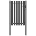 vidaXL Brama ogrodowa stalowa 100x150 cm antracytowa
