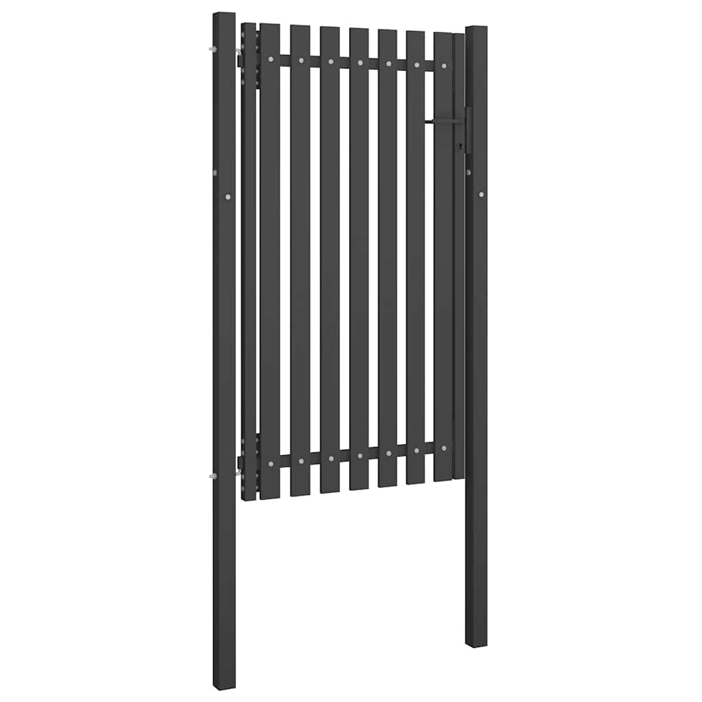 vidaXL Furtka ogrodzeniowa, stalowa, 1 x 2,25 m, antracytowa