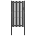vidaXL Brama ogrodowa stalowa 100x200 cm antracytowa