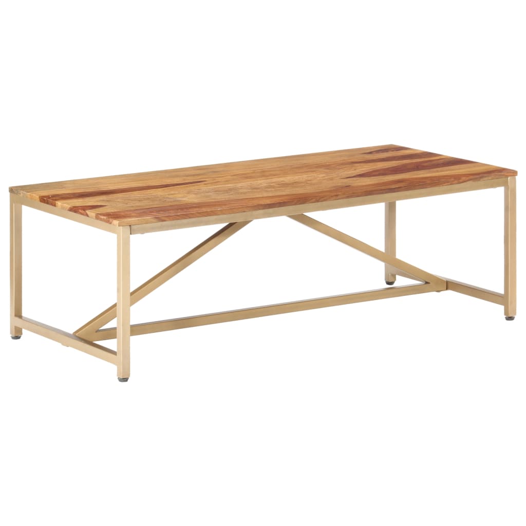vidaXL Stolik kawowy, 120x60x40 cm, lite drewno