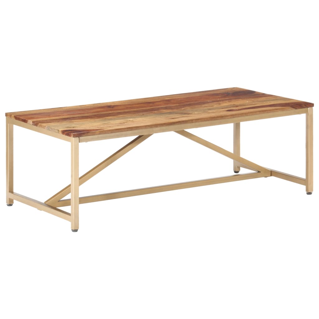 vidaXL Stolik kawowy, 120x60x40 cm, lite drewno