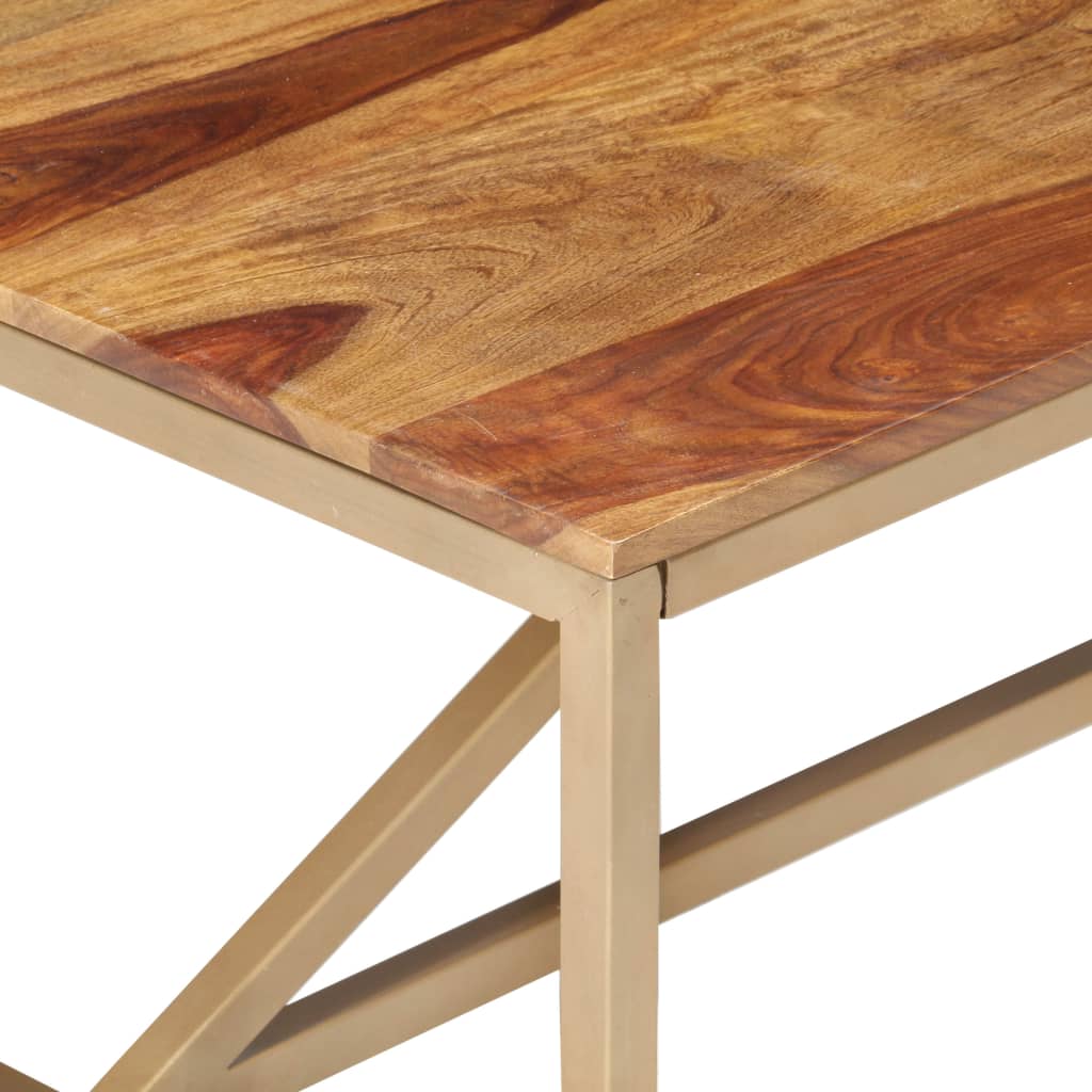 vidaXL Stolik kawowy, 120x60x40 cm, lite drewno