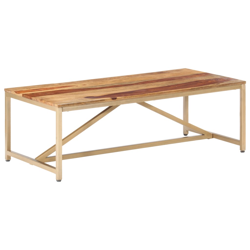 vidaXL Stolik kawowy, 120x60x40 cm, lite drewno