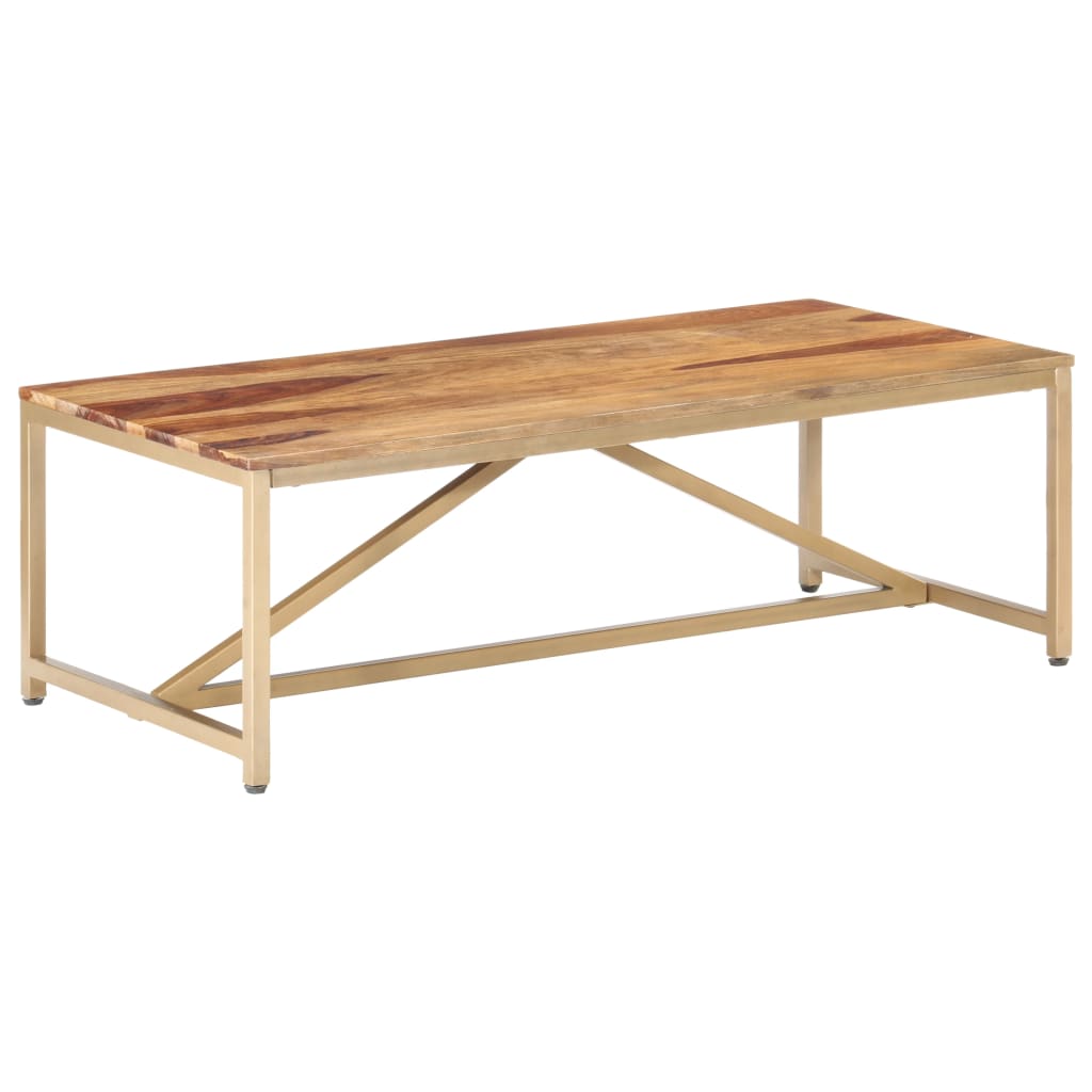 vidaXL Stolik kawowy, 120x60x40 cm, lite drewno