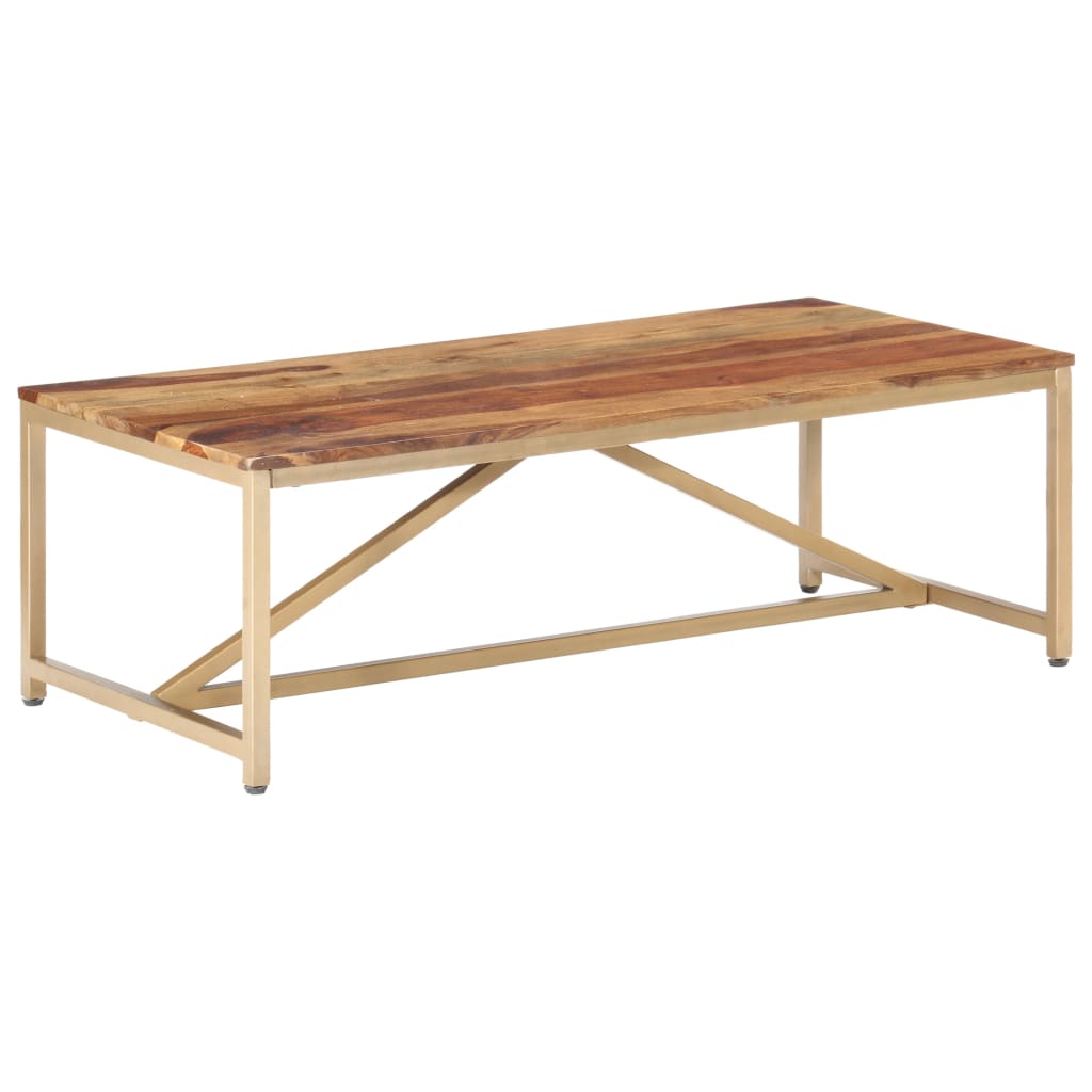 vidaXL Stolik kawowy, 120x60x40 cm, lite drewno