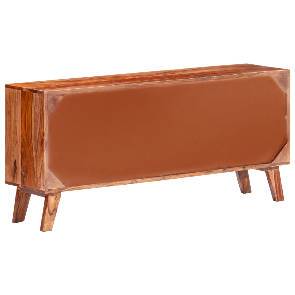 vidaXL Komoda, szara, 120x30x55 cm, lite drewno