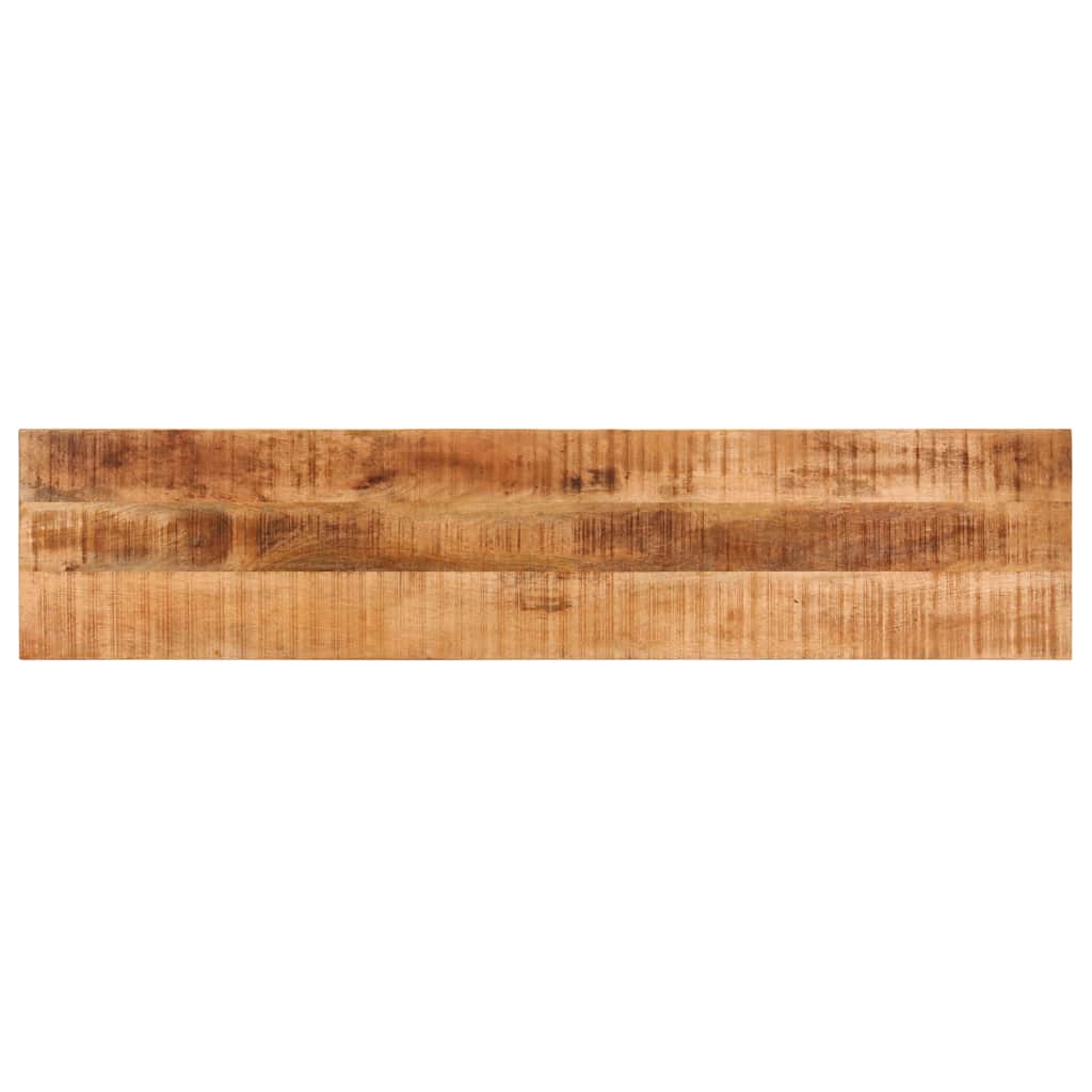 vidaXL Ławka, 160 cm, lite, surowe drewno mango i stal