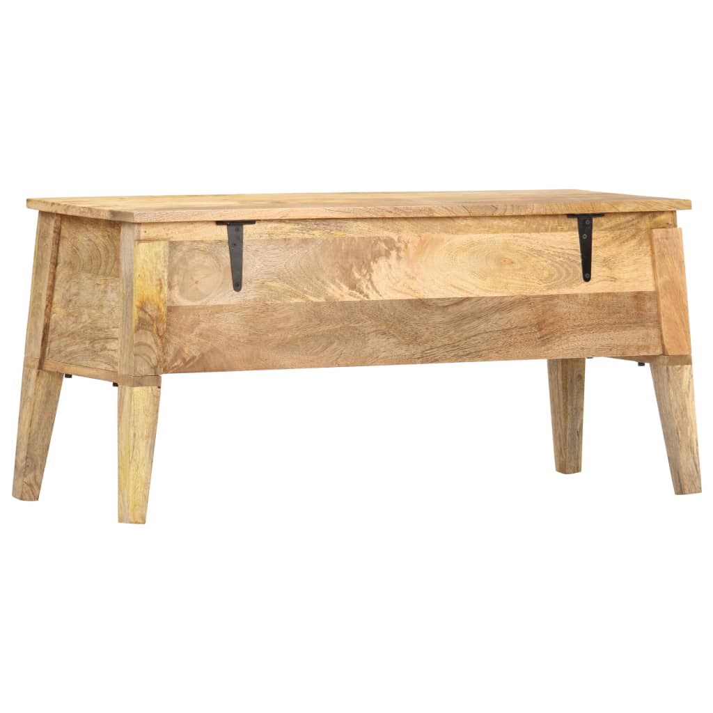 vidaXL Skrzynia, 99x35x48 cm, lite drewno mango