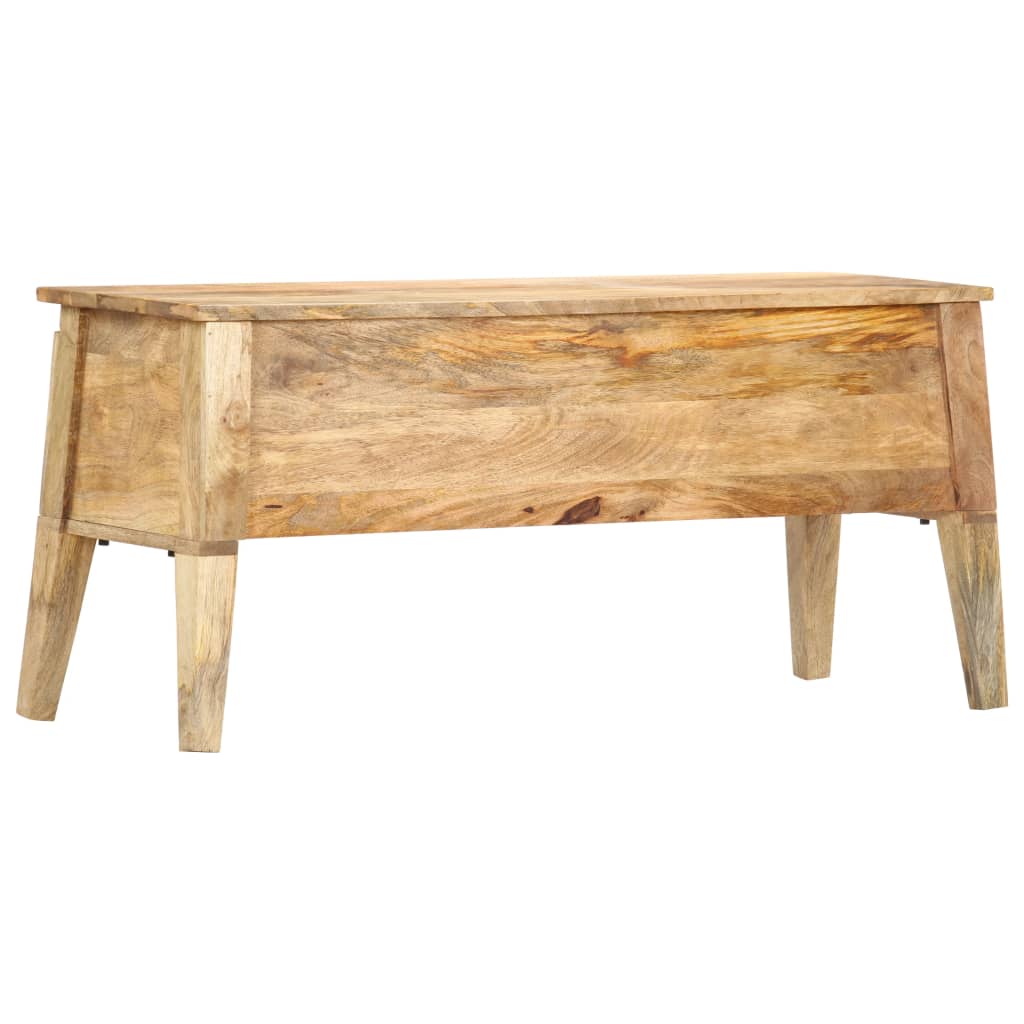 vidaXL Skrzynia, 99x35x48 cm, lite drewno mango