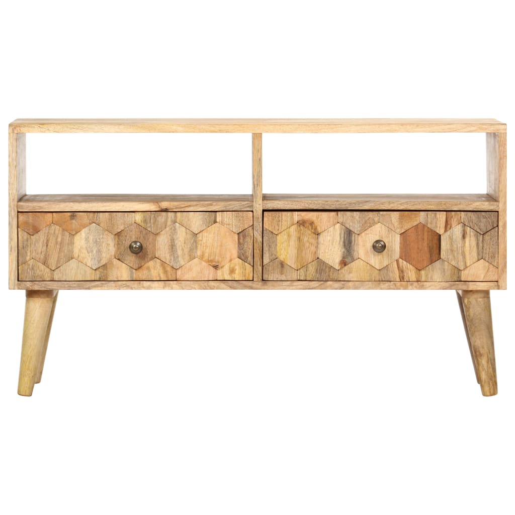 vidaXL Szafka pod TV, 90x30x50 cm, lite drewno mango