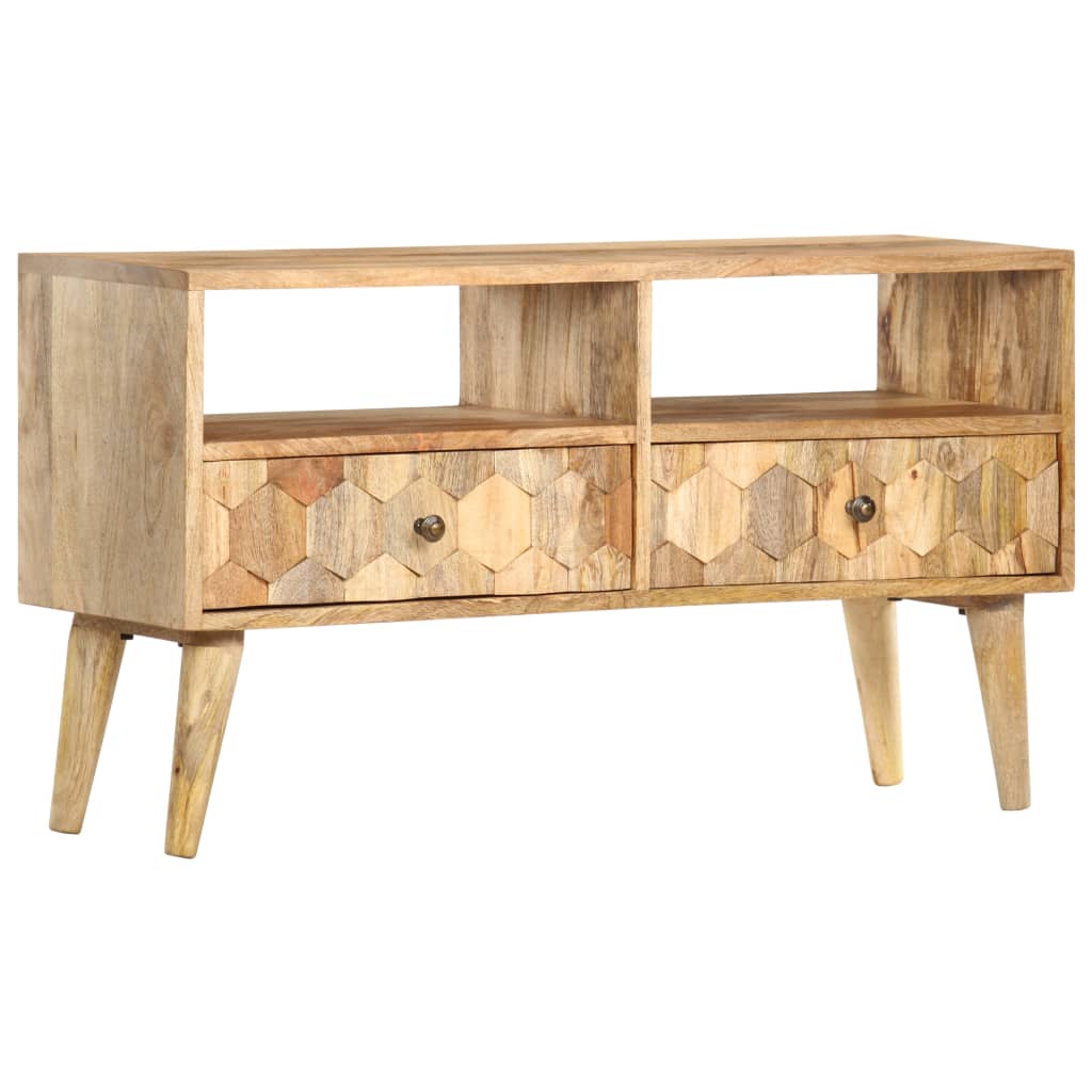 vidaXL Szafka pod TV, 90x30x50 cm, lite drewno mango